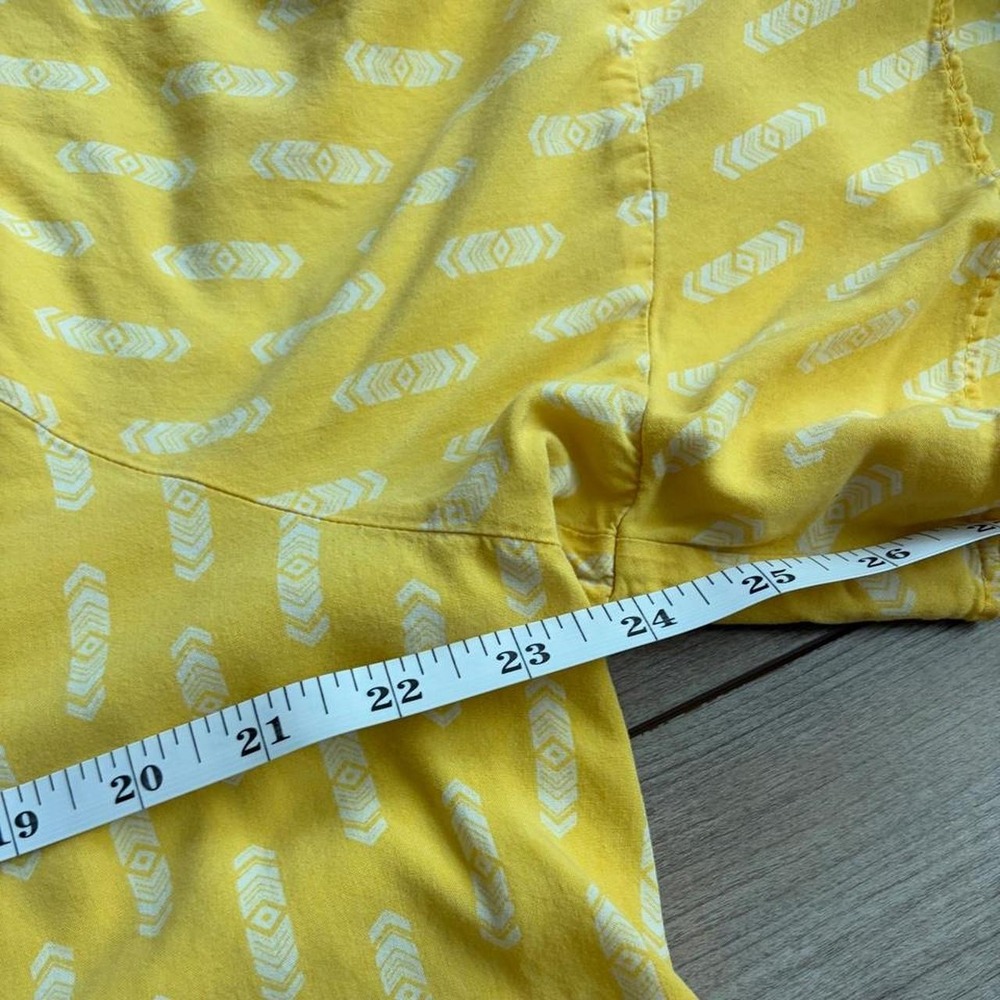 Matilda Jane Yellow Button Up Top Large - Picture 7 of 8
